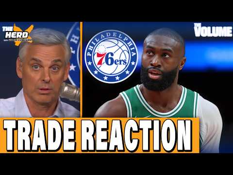 TRADE REACTION: Celtics send Jaylen Brown to 76ers for Paul George | Colin Cowherd: THE HERD NBA