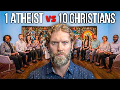 1 Atheist vs 10 Christians (HEATED DEBATE)