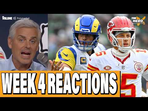 Week 4 REACTIONS: Rams, Chiefs, Cowboys, 49ers, Broncos, Jags, Ravens | Colin Cowherd: THE HERD NFL