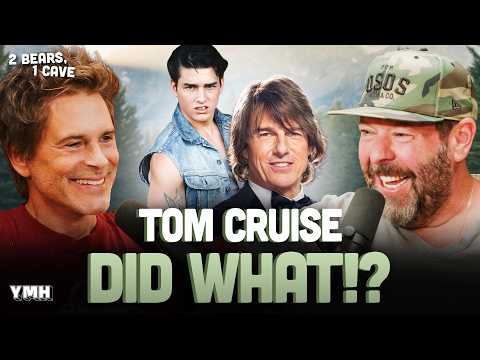 Tom Cruise Pulled His Own Tooth Out w/ Rob Lowe | 2 Bears, 1 Cave