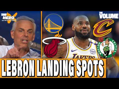 Next LeBron team: Cavs, Warriors, Heat, Celtics? + Caitlin Clark DISRESPECT | Colin Cowherd HERD NBA
