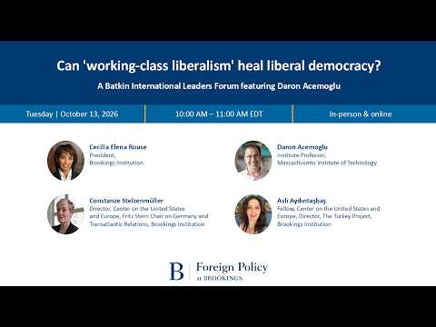 Can ‘working-class liberalism’ heal liberal democracy?