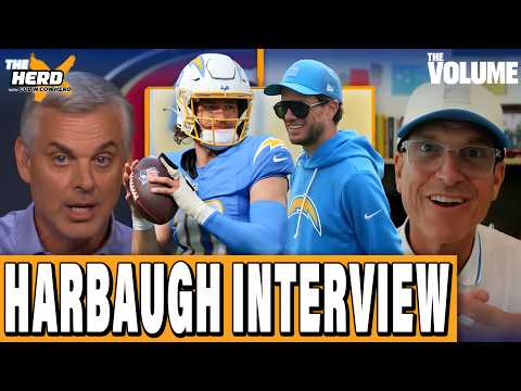 Jim Harbaugh on Chargers, Mike McDaniel, Justin Herbert & Madison Beer ENGAGEMENT | Cowherd HERD NFL