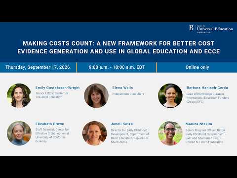 Making costs count: A new framework for cost evidence generation