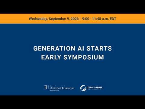 Generation AI starts early symposium