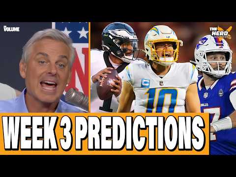Colin Cowherd's NFL Week 3 Predictions: Eagles-Bears, Rams-Broncos, Chargers-Bills | Blazin' 5