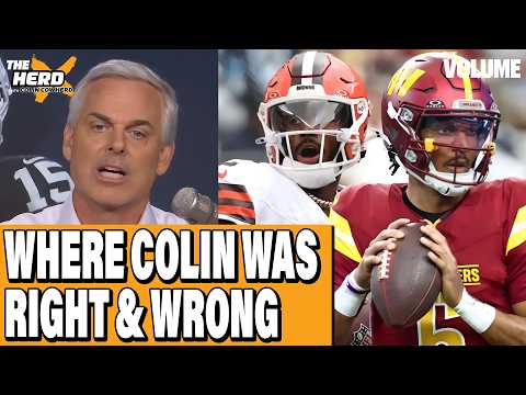 Where Colin was RIGHT & WRONG: Shedeur, Giants, Rams, Raiders, Commanders | Colin Cowherd: HERD NFL