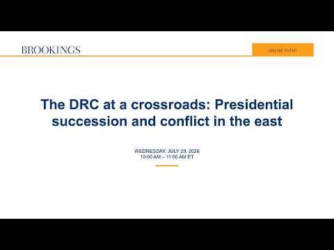 The DRC at a crossroads: Presidential succession and conflict in the east