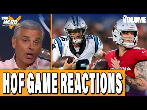 HOF GAME Panthers-Cardinals REACTIONS: Is Carson Beck a LEGIT starting QB? | Colin Cowherd HERD NFL