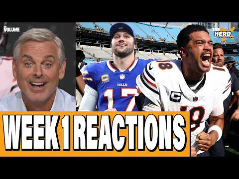 Week 1 NFL REACTION: Cowboys-Giants, Buffalo Bills, Chicago Bears | Colin Cowherd: THE HERD