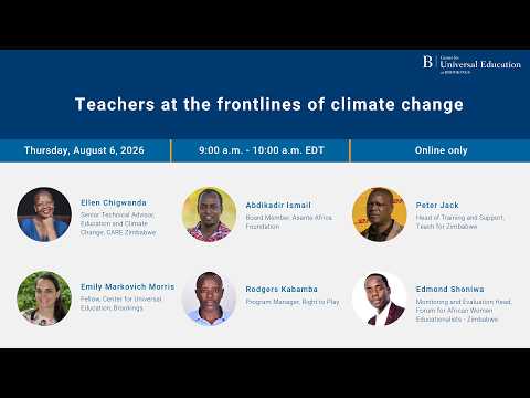 Teachers at the frontlines of climate change