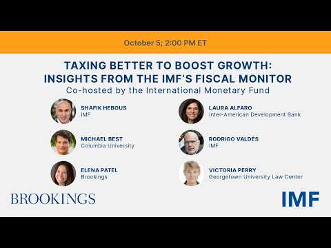 Taxing better to boost growth: Insights from the IMF’s Fiscal Monitor