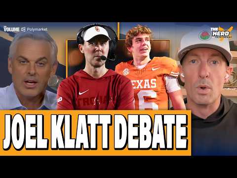 Joel Klatt DEBATE: Arch Manning, Texas, USC, Indiana + Chiefs & Bears | Colin Cowherd: THE HERD CFB