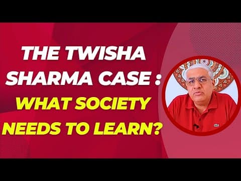 Twisha Sharma Case : What Society Needs To Learn ?