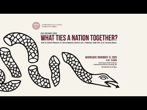 Civil Discourse Series: What Ties a Nation Together?