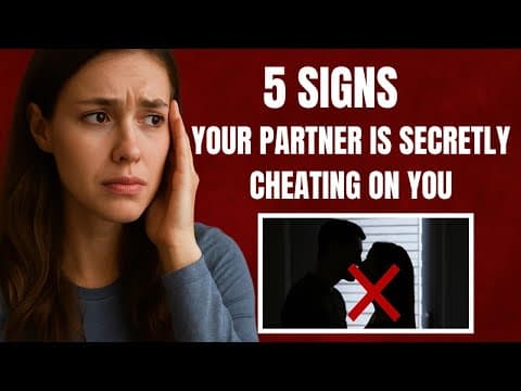 5 SIGNS YOUR PARTNER IS SECRETLY CHEATING ON YOU 💔