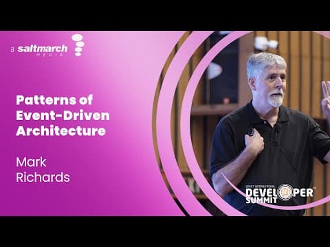 Patterns of Event Driven Architecture - Mark Richards