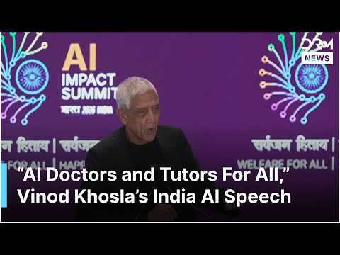 FULL SPEECH: Vinod Khosla Calls for AI Tutors, AI Doctors and AI Agronomists for India | AI1G