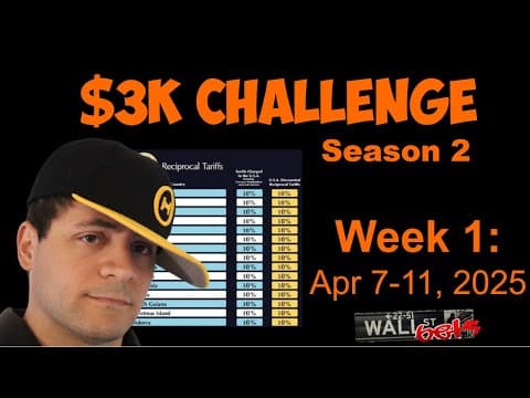 Kamikaze Cash $3K Challenge Season 2, Episode 1 | WallStreetBets
